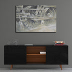 Wheels In Motion by Cloverfield & Co. - 36x24 acrylic wall art in a room