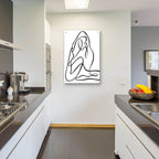 Yoga Pose by Cat Thurman Designs - 24x36 acrylic wall art in a room