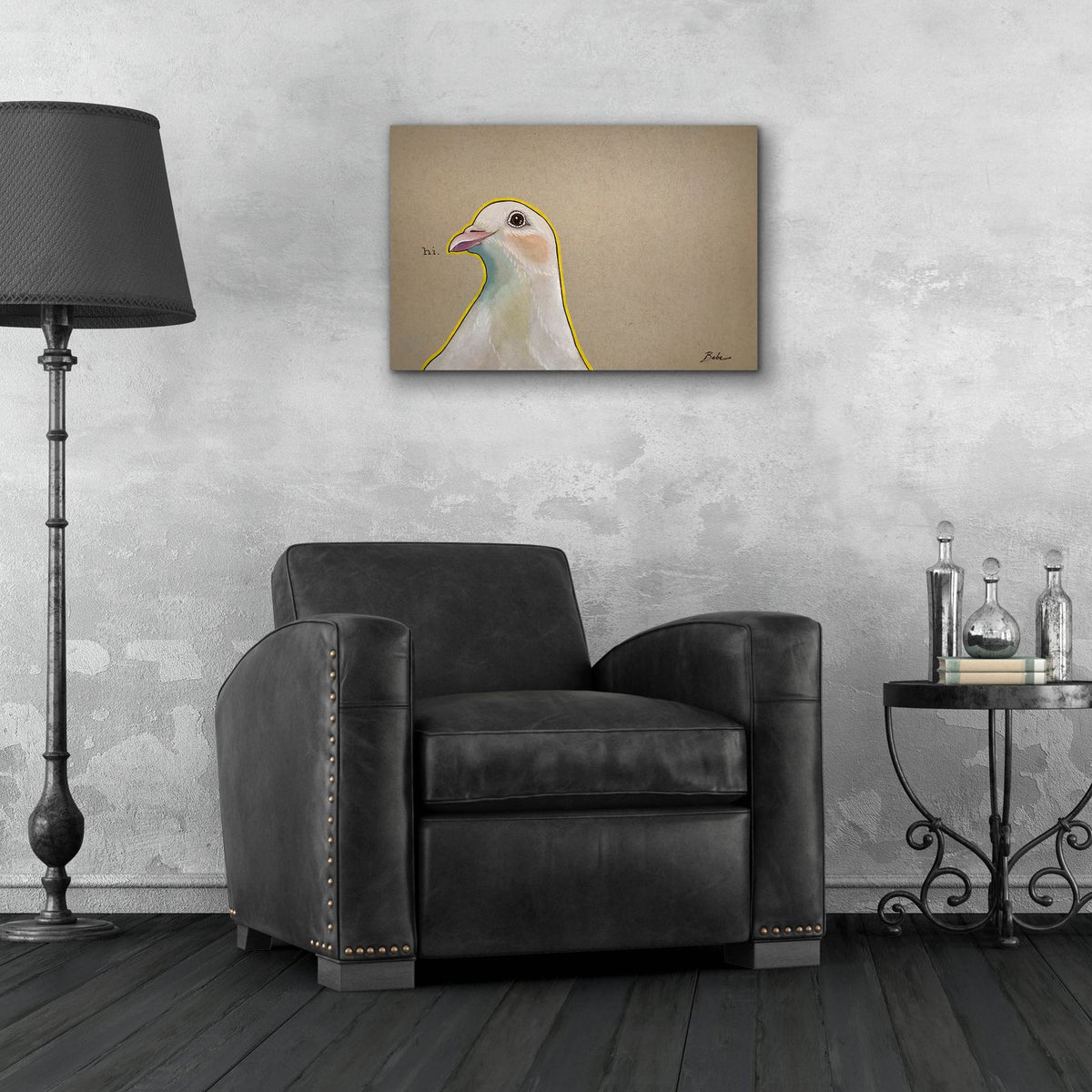 A Dove's Hi by Bebe Keith - 24x16 acrylic wall art in a room