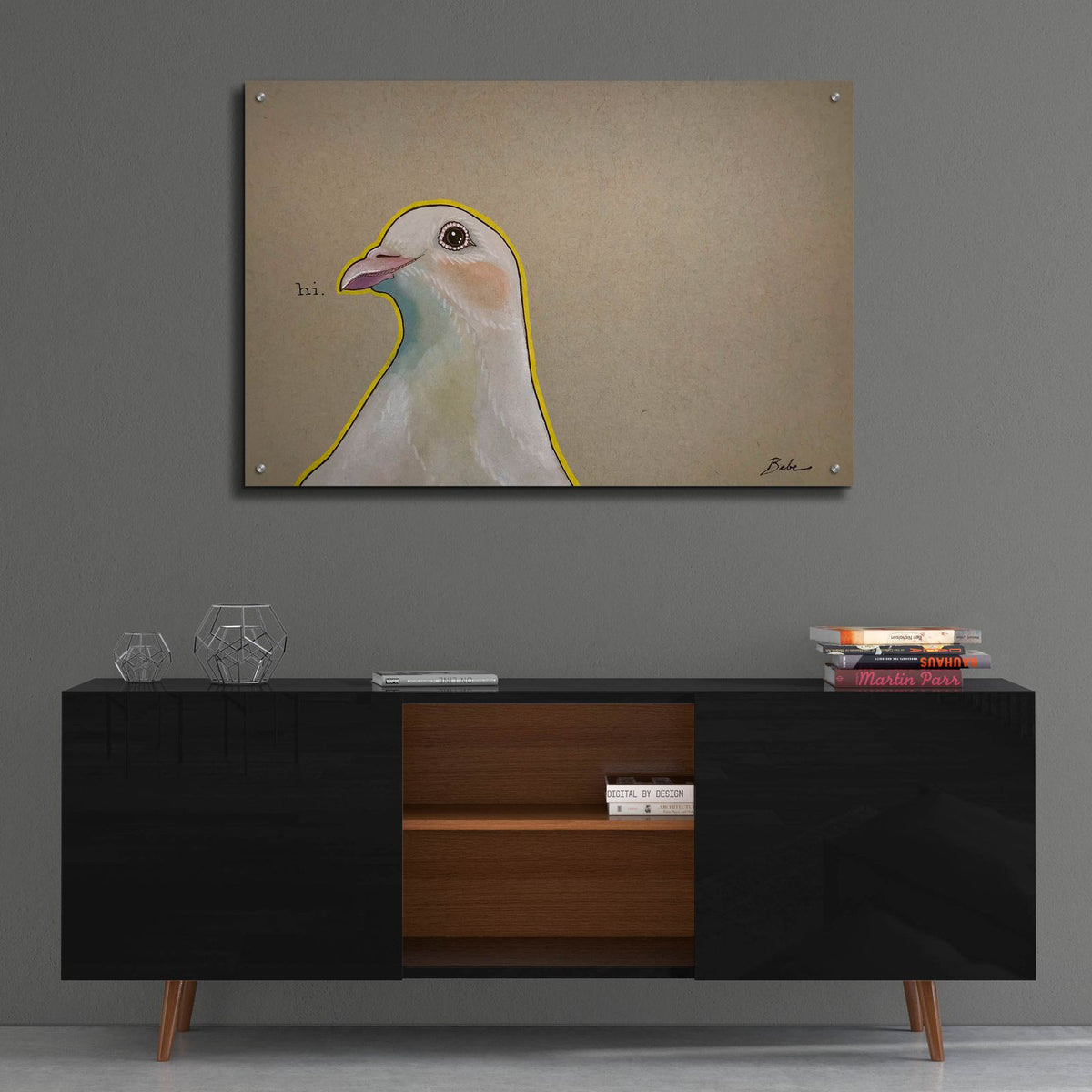 A Dove's Hi by Bebe Keith - 36x24 acrylic wall art in a room