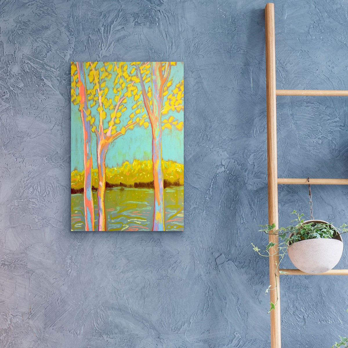 Across The Water by Bebe Keith - 16x24 acrylic wall art in a room