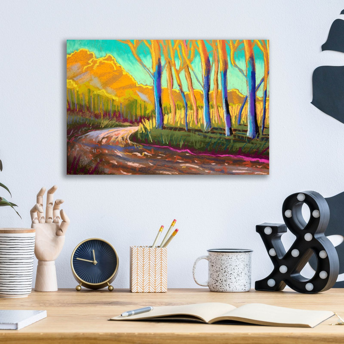 Around The Bend by Bebe Keith - 16x12 acrylic wall art in a room