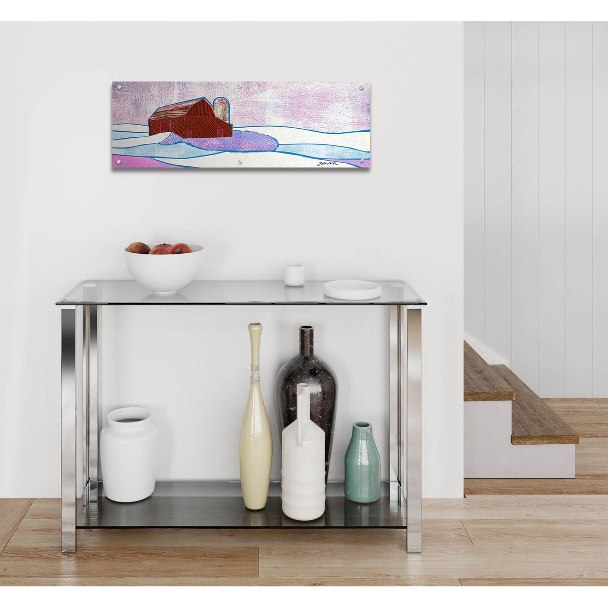 Barn 2 by Bebe Keith - 36x12 acrylic wall art in a room