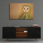 Barn Owl Look by Bebe Keith - 36x24 acrylic wall art in a room