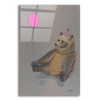 Bear Waiting To Party by Bebe Keith acrylic glass wall art