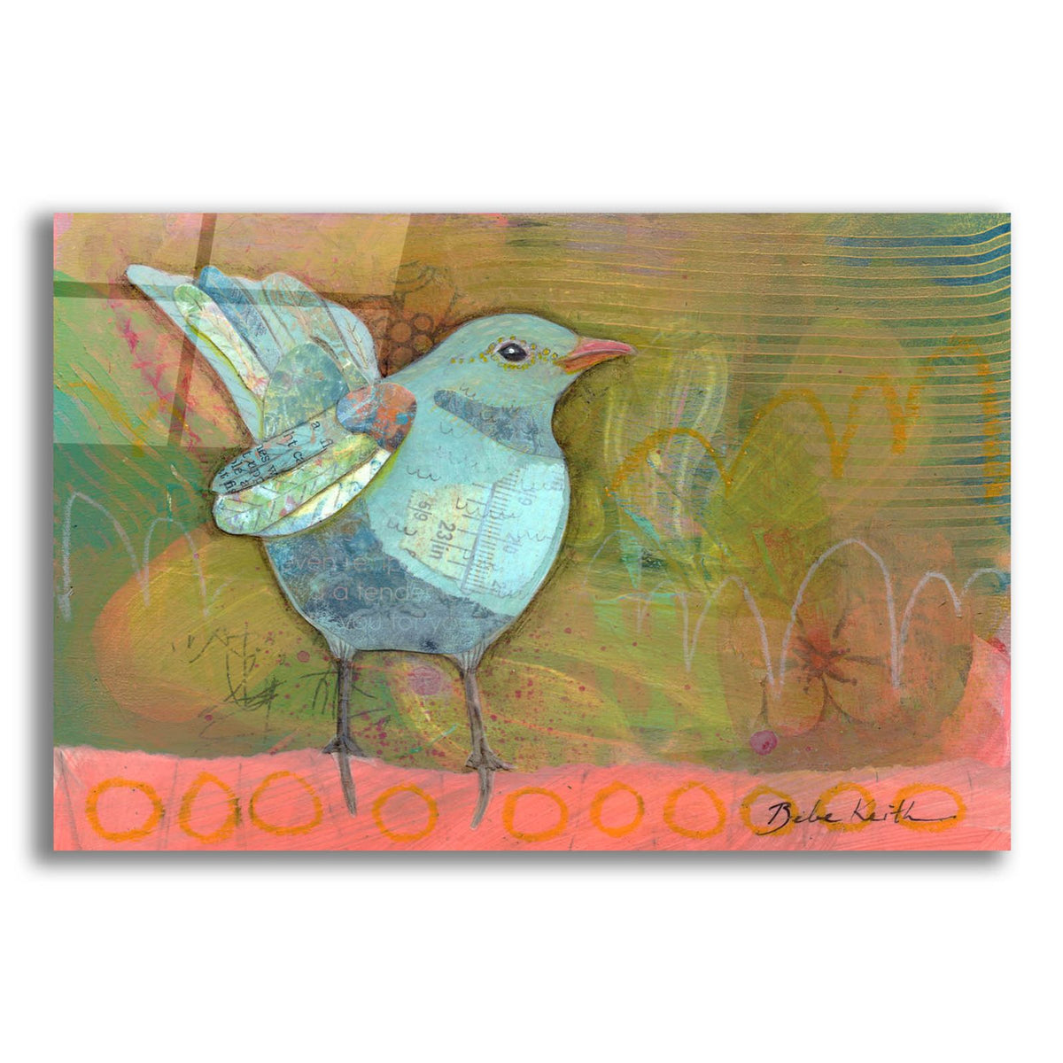 Blue Bird Big by Bebe Keith acrylic glass wall art