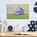 Blue House by Bebe Keith - 16x12 acrylic wall art in a room