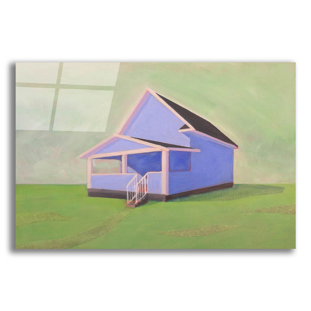 Blue House by Bebe Keith acrylic glass wall art