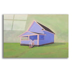 Blue House by Bebe Keith acrylic glass wall art