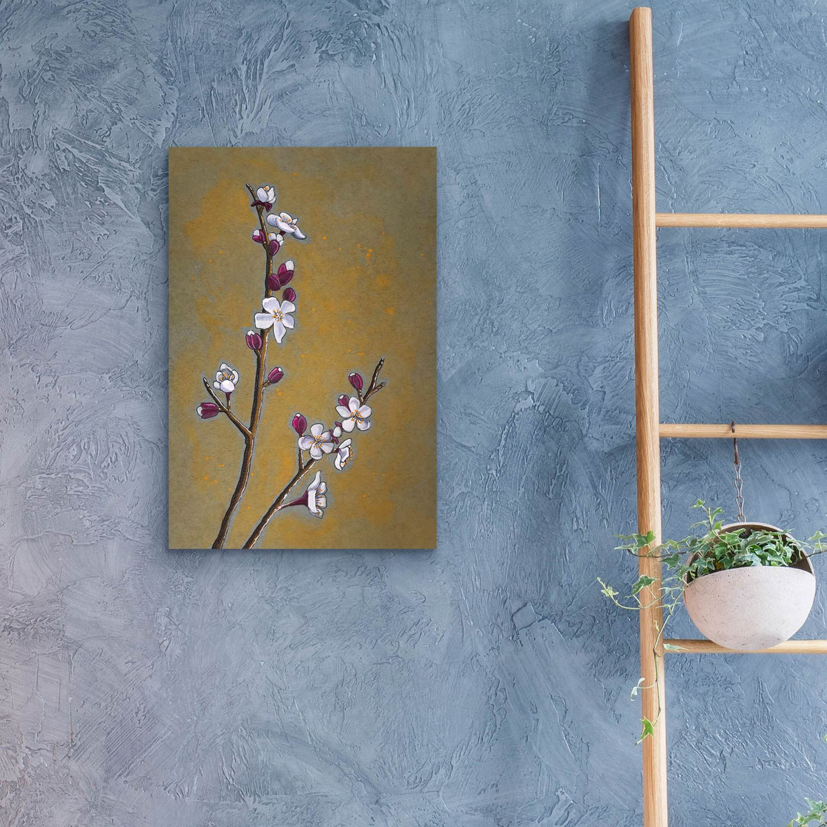 Cherry Blossoms by Bebe Keith - 16x24 acrylic wall art in a room