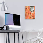 Cozy Kitty by Bebe Keith - 12x16 acrylic wall art in a room