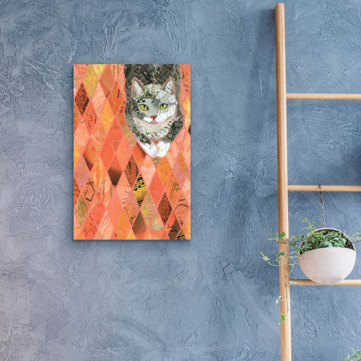 Cozy Kitty by Bebe Keith - 16x24 acrylic wall art in a room