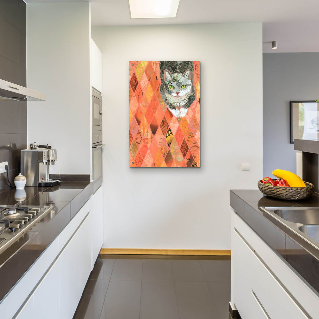 Cozy Kitty by Bebe Keith - 24x36 acrylic wall art in a room