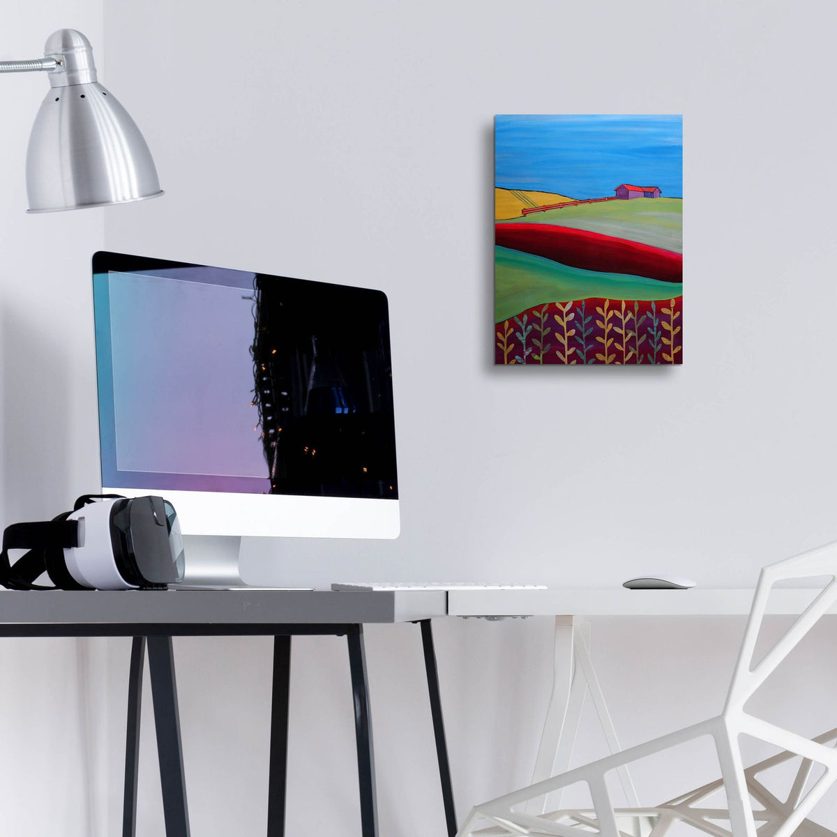 Farm 2 by Bebe Keith - 12x16 acrylic wall art in a room