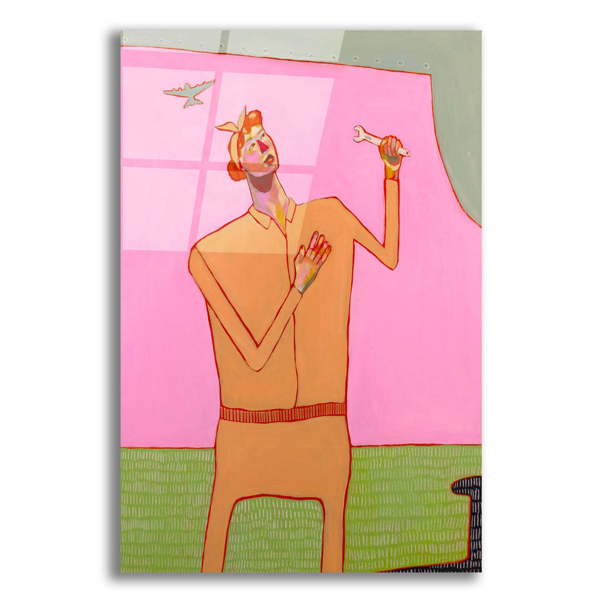 Fixing The Plane by Bebe Keith acrylic glass wall art