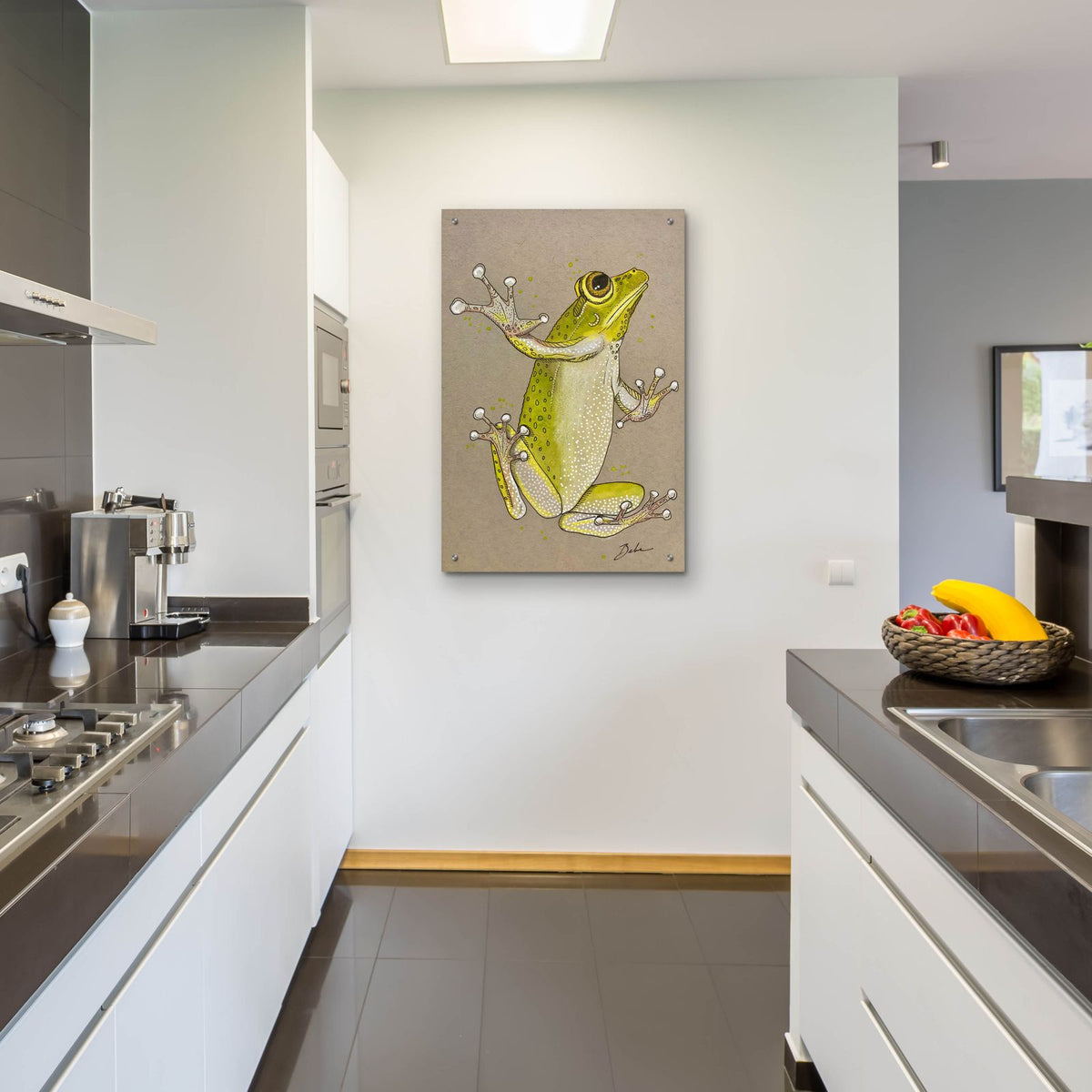 Free Tree Frog by Bebe Keith - 24x36 acrylic wall art in a room