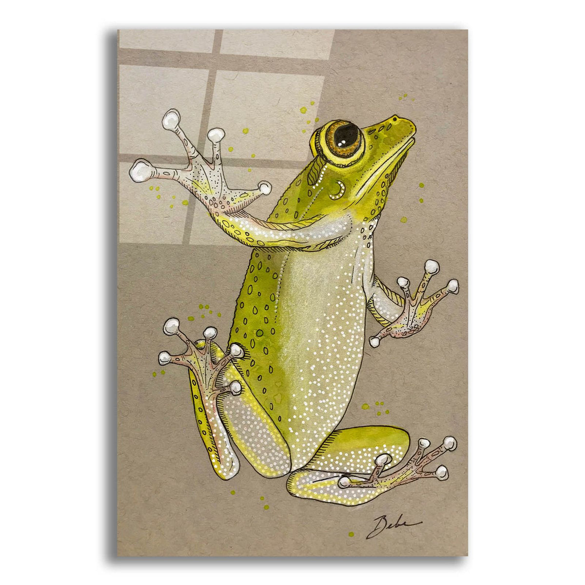 Free Tree Frog by Bebe Keith acrylic glass wall art