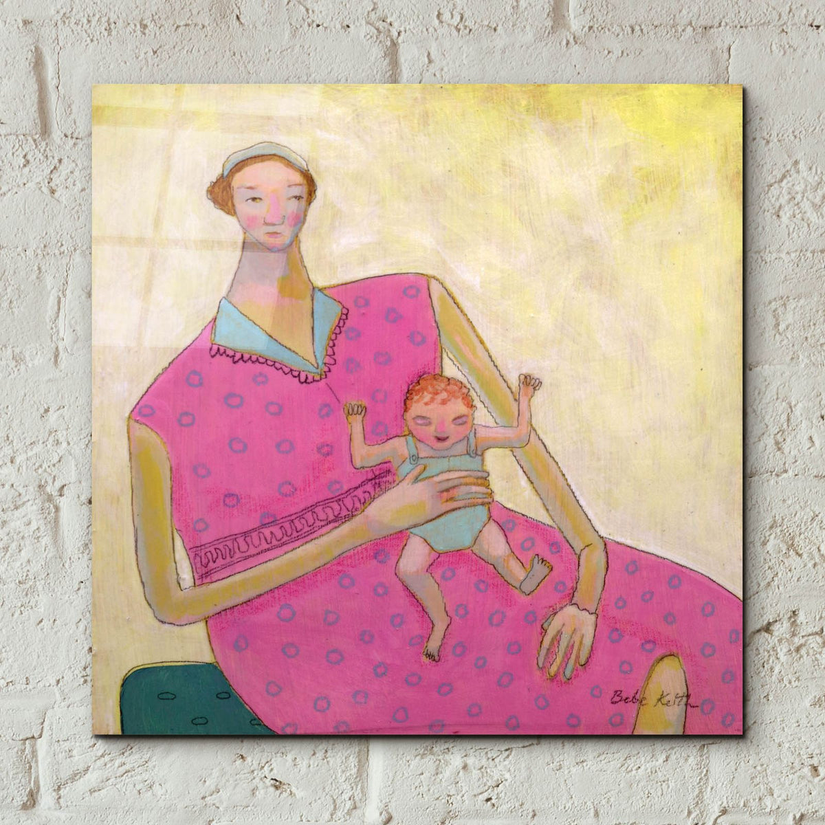 Happy Baby by Bebe Keith - 12x12 acrylic wall art in a room