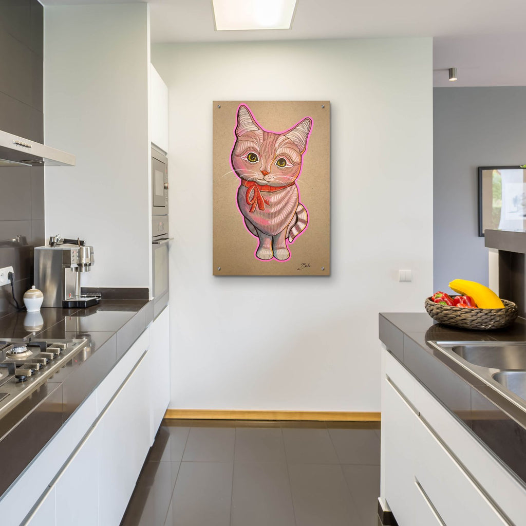 Hello Cat by Bebe Keith - 24x36 acrylic wall art in a room