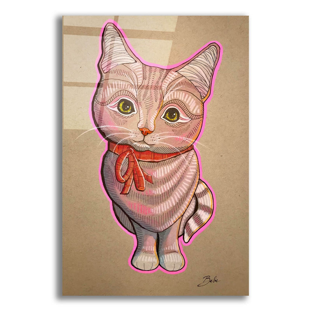 Hello Cat by Bebe Keith acrylic glass wall art