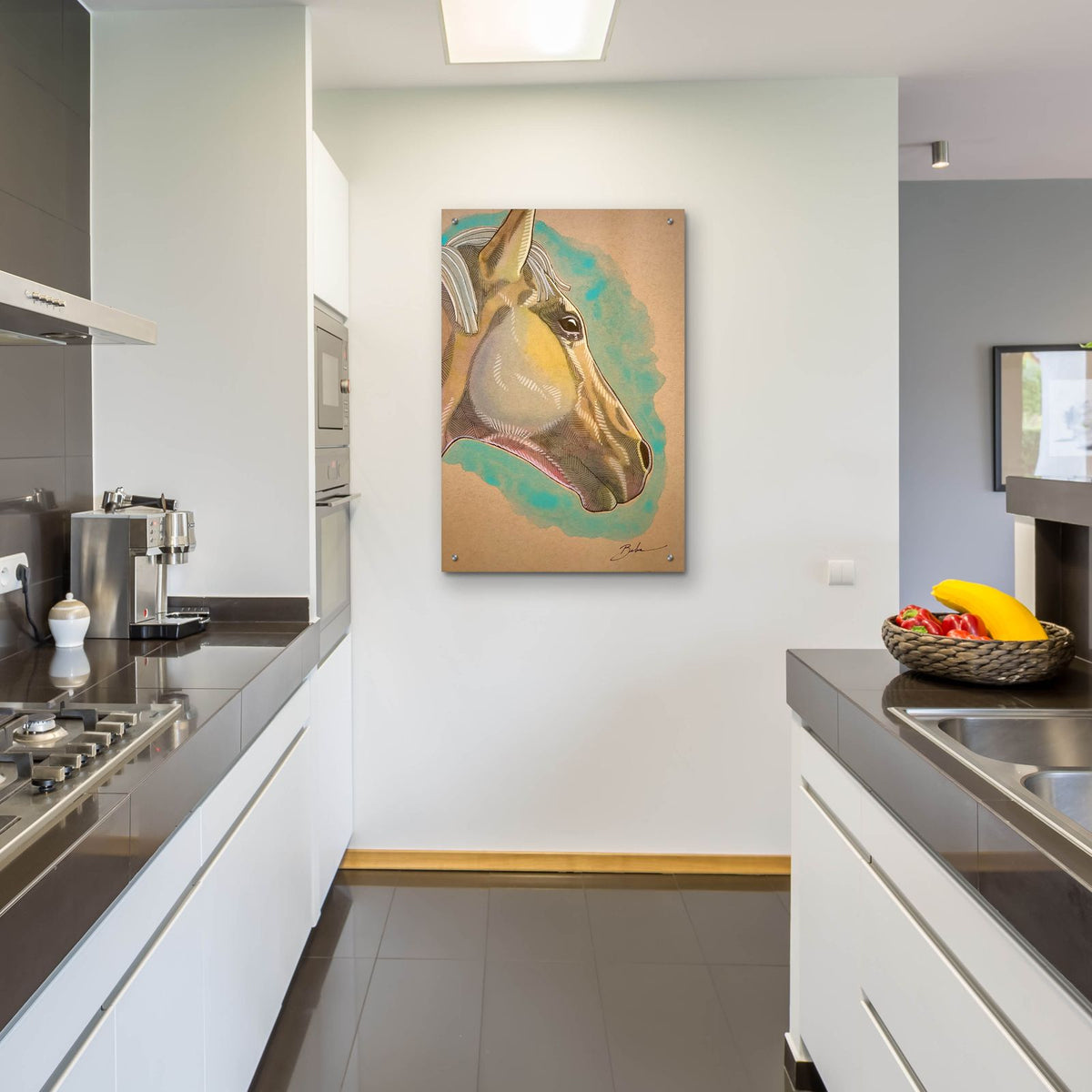 Horse Head by Bebe Keith - 24x36 acrylic wall art in a room