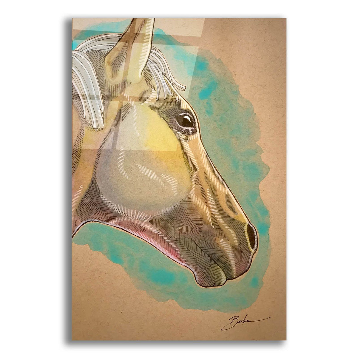 Horse Head by Bebe Keith acrylic glass wall art