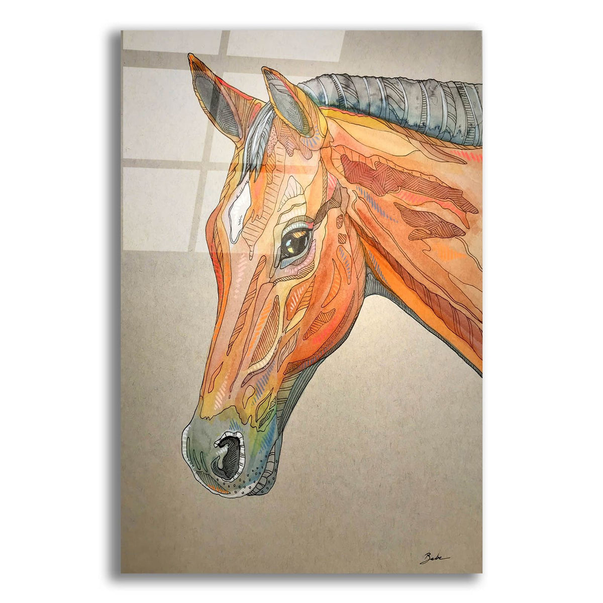 Horse Head 2 by Bebe Keith acrylic glass wall art