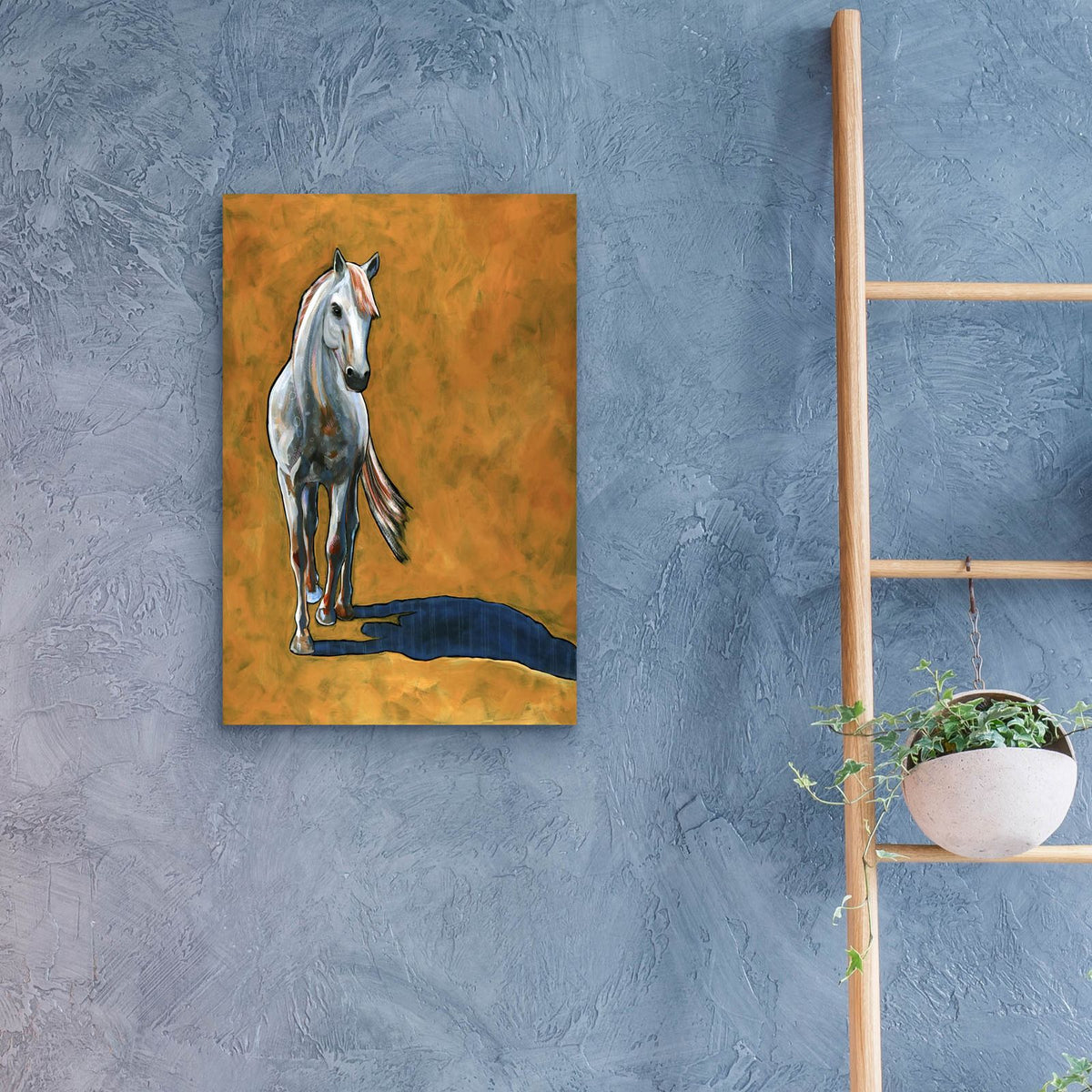 Horse Walk by Bebe Keith - 16x24 acrylic wall art in a room