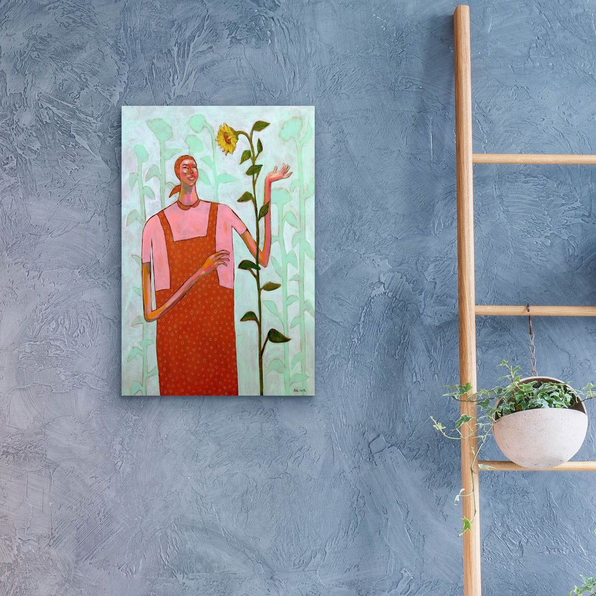 I Talk To My Plants by Bebe Keith - 16x24 acrylic wall art in a room