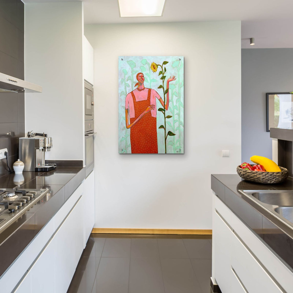 I Talk To My Plants by Bebe Keith - 24x36 acrylic wall art in a room