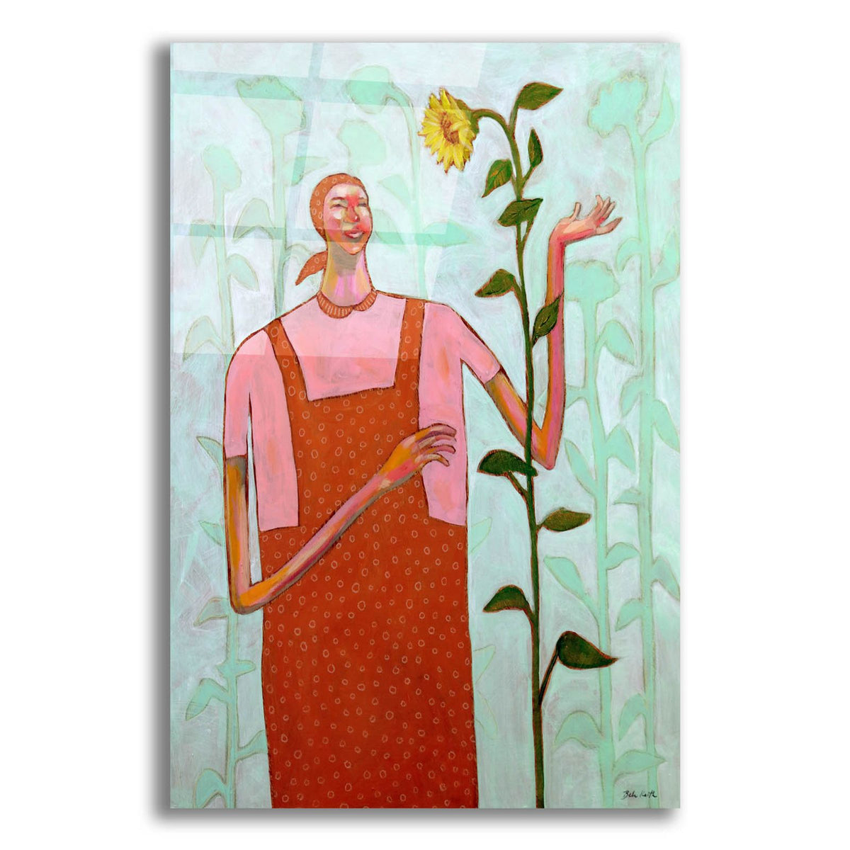 I Talk To My Plants by Bebe Keith acrylic glass wall art