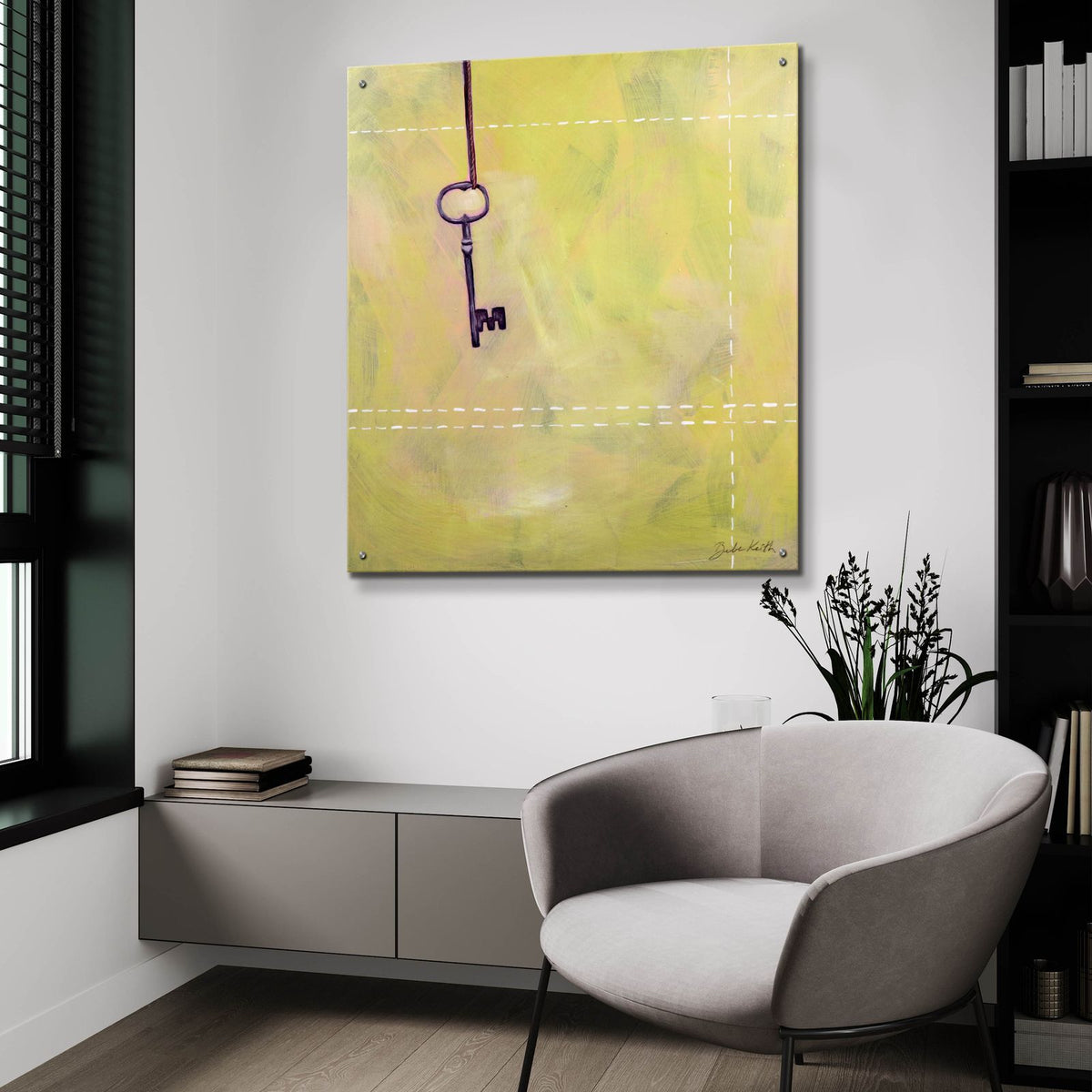 Key by Bebe Keith - 36x36 acrylic wall art in a room
