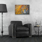 Main Lion by Bebe Keith - 24x16 acrylic wall art in a room