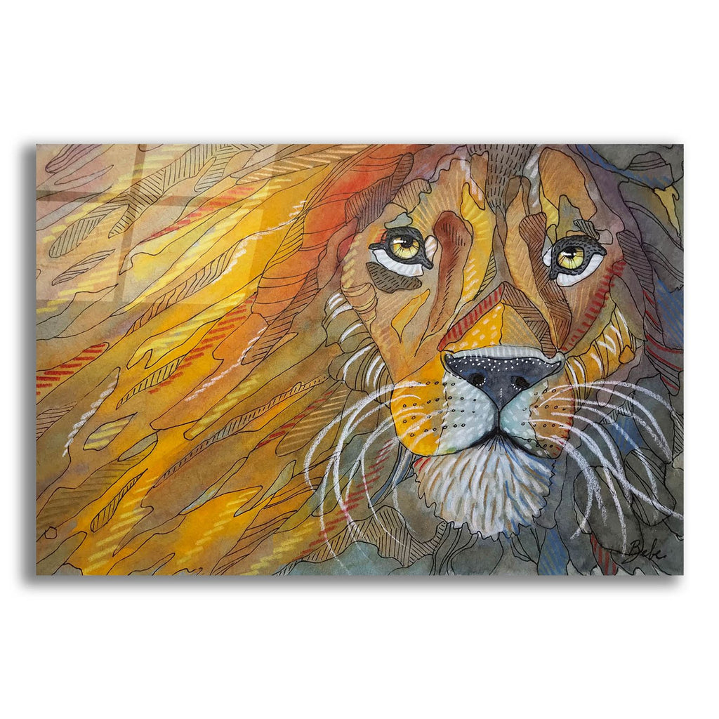 Main Lion by Bebe Keith acrylic glass wall art