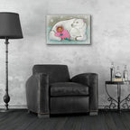 Me And Bear Are Like This by Bebe Keith - 24x16 acrylic wall art in a room