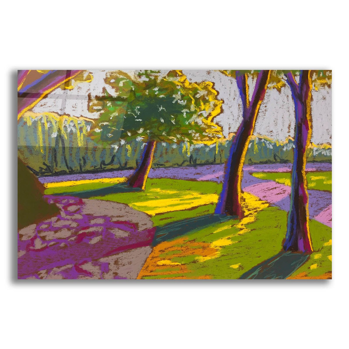 Morning Sun On Trees by Bebe Keith acrylic glass wall art