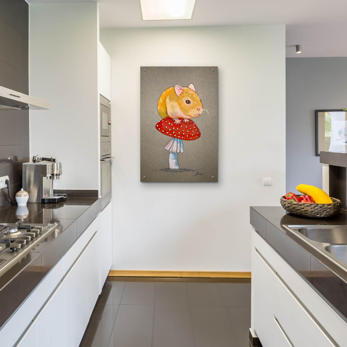 Mouse On Mushroom by Bebe Keith - 24x36 acrylic wall art in a room