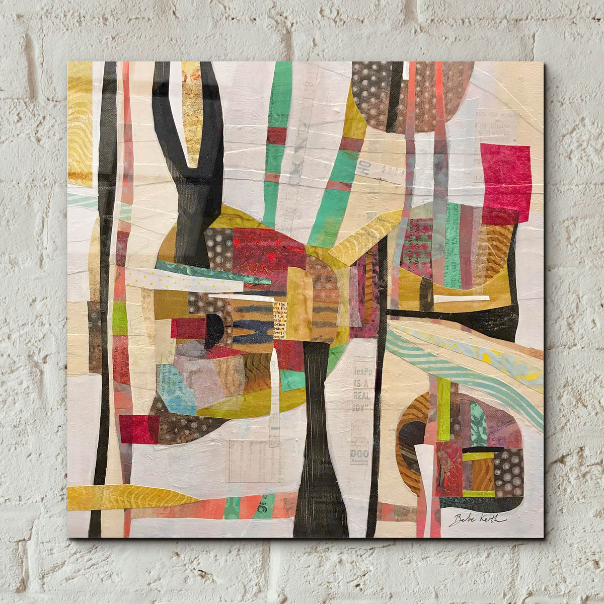 Muted Conversations by Bebe Keith - 12x12 acrylic wall art in a room