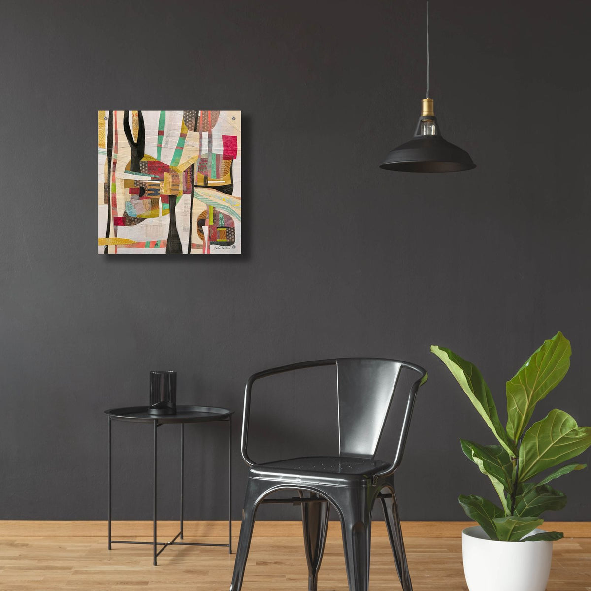 Muted Conversations by Bebe Keith - 24x24 acrylic wall art in a room