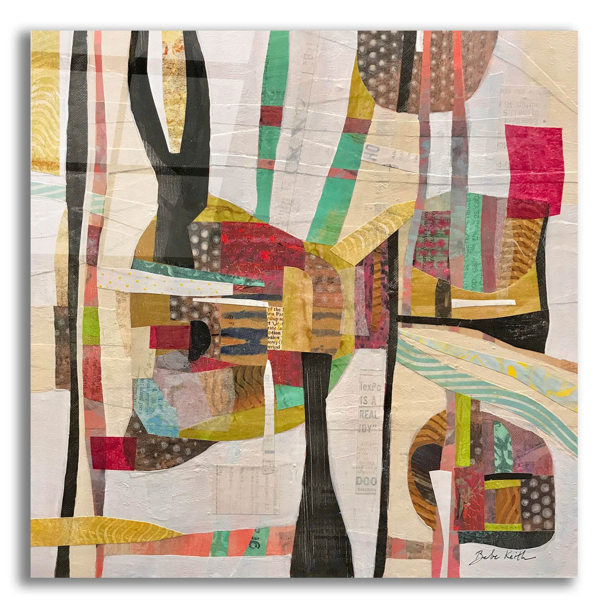 Muted Conversations by Bebe Keith acrylic glass wall art