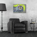 Nice Cat by Bebe Keith - 24x16 acrylic wall art in a room
