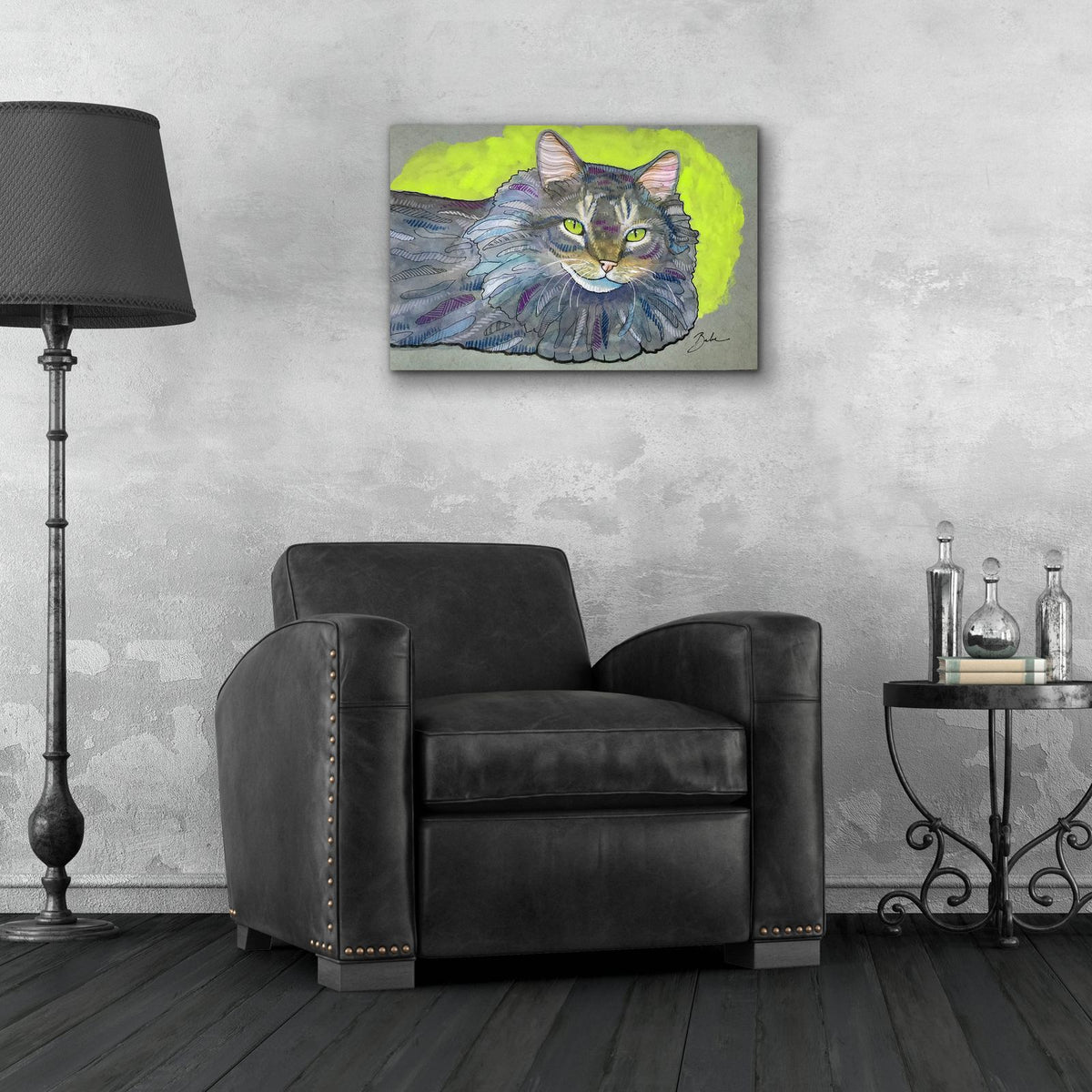 Nice Cat by Bebe Keith - 24x16 acrylic wall art in a room
