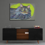Nice Cat by Bebe Keith - 36x24 acrylic wall art in a room