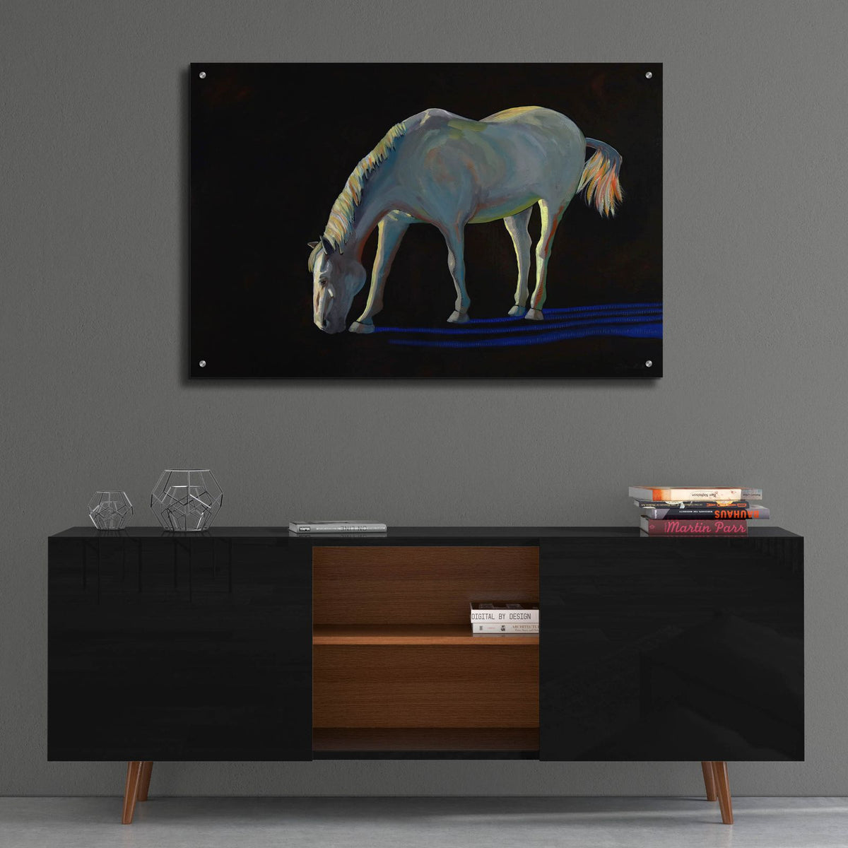 Nigh Horse by Bebe Keith - 36x24 acrylic wall art in a room