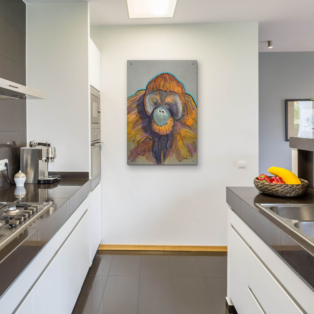 Orangutan by Bebe Keith - 24x36 acrylic wall art in a room