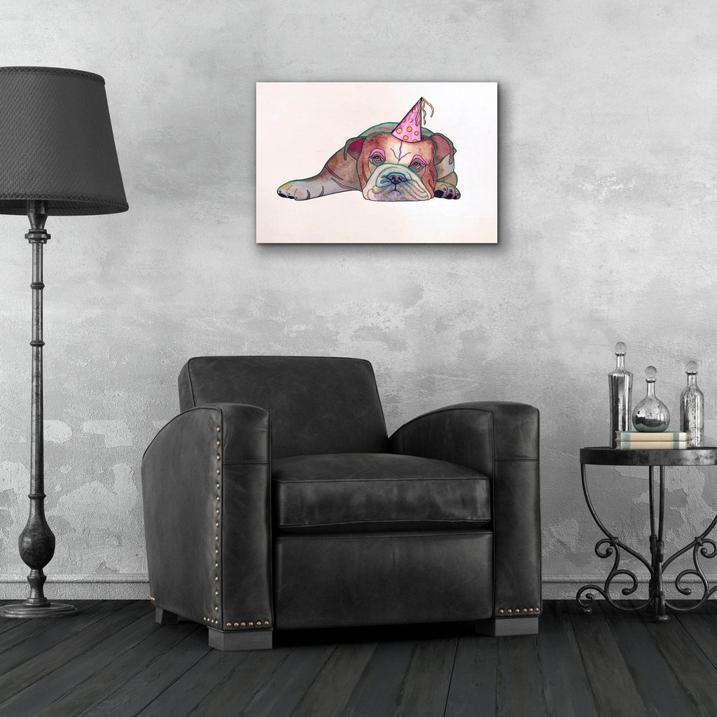 Party's Over by Bebe Keith - 24x16 acrylic wall art in a room