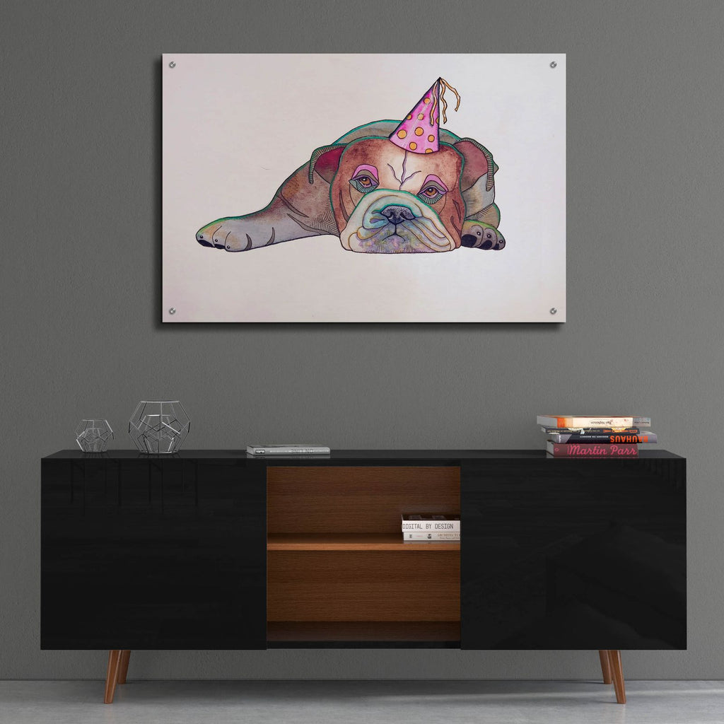 Party's Over by Bebe Keith - 36x24 acrylic wall art in a room