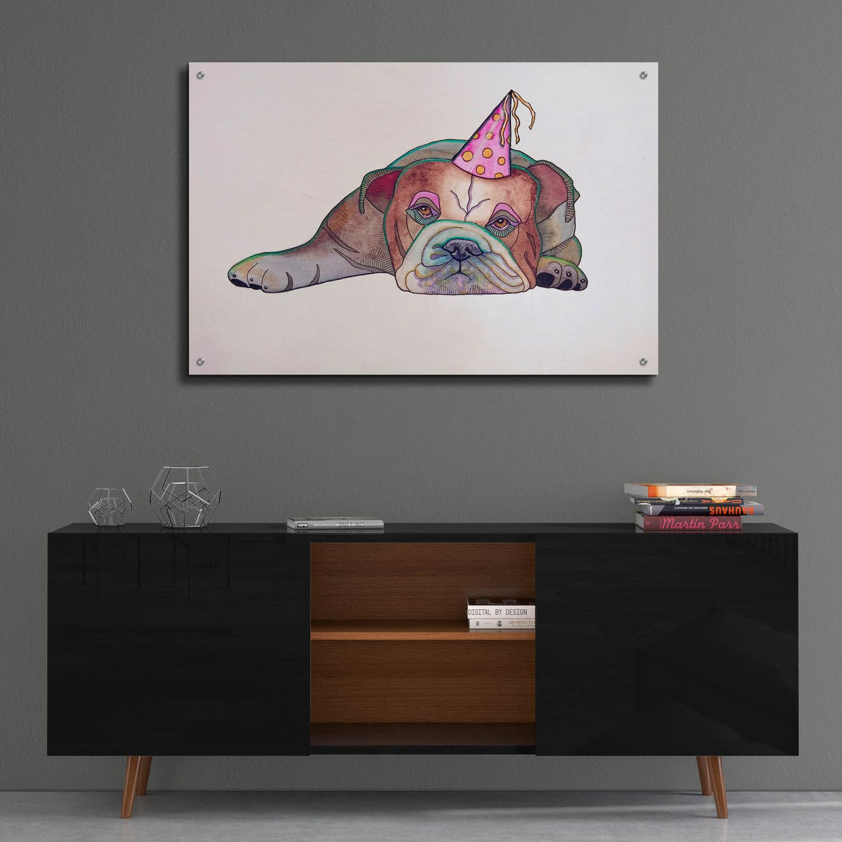 Party's Over by Bebe Keith - 36x24 acrylic wall art in a room