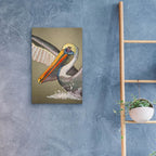 Pelican Bath by Bebe Keith - 16x24 acrylic wall art in a room