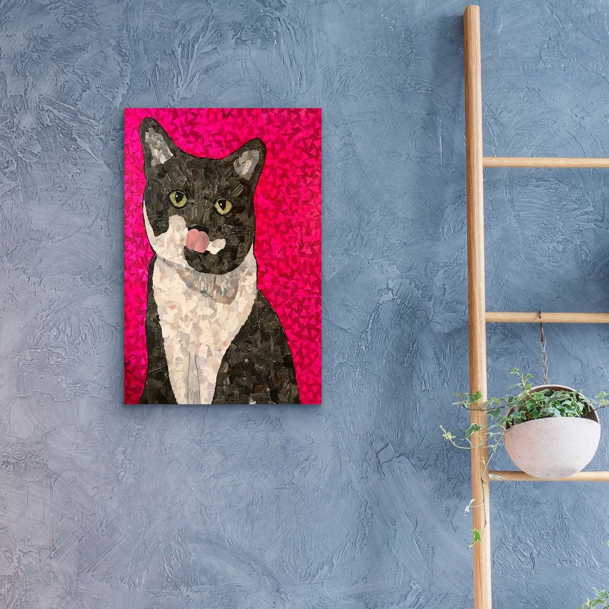 Pink Tuxedo by Bebe Keith - 16x24 acrylic wall art in a room
